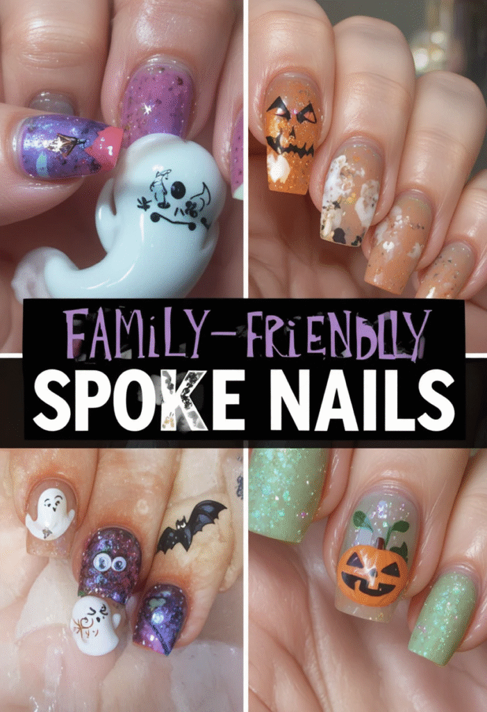 Halloween movie nails acrylic